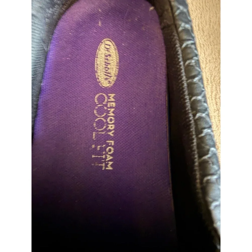 Dr. Scholl's Madison Womens Slip On Sneaker Black Snake Embossed Size 8.5